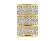 Barrel True Two Tone Diamond Hatband Keeper